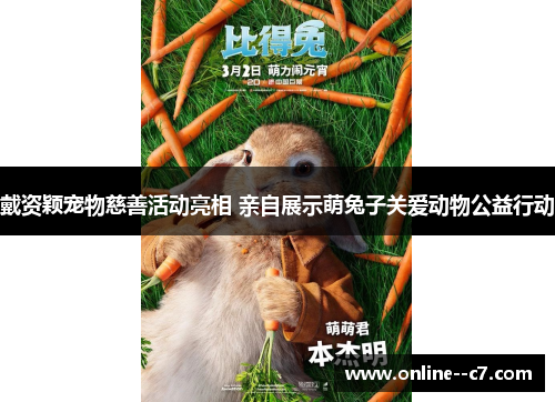 戴资颖宠物慈善活动亮相 亲自展示萌兔子关爱动物公益行动