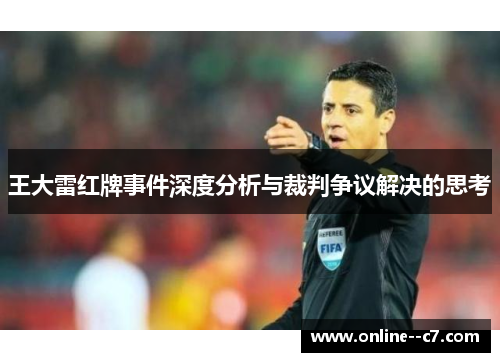 王大雷红牌事件深度分析与裁判争议解决的思考